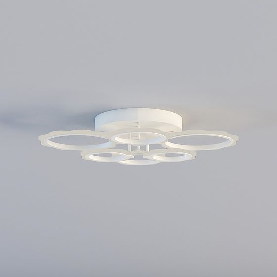 Elegant Modern Ceiling Light 3D model