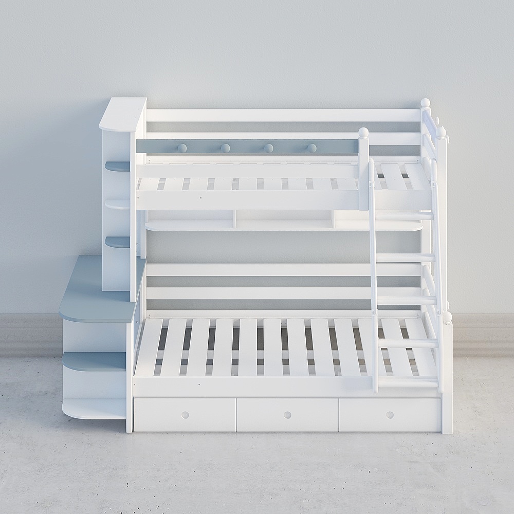 Noble edge white bunk beds 2( hanging ladders)