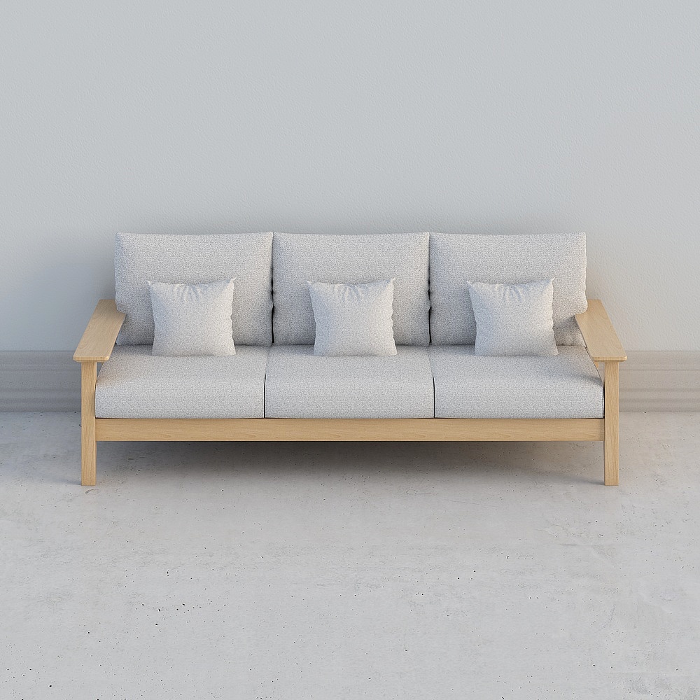 Disassemble the wide-panel sofa for three