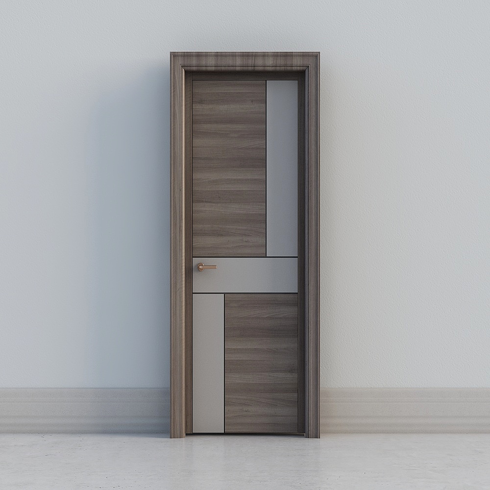 modern wooden door