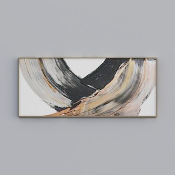 Abstract Swirl 3D model in Low-Poly Style