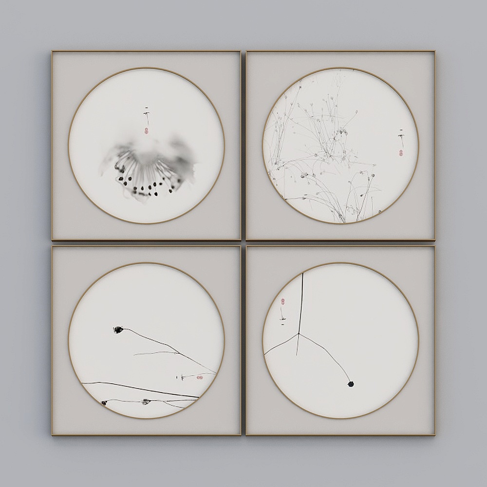 Peinture décorative chinoise moderne 2