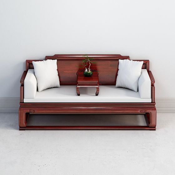 Classical Rosewood Sofa 3D model