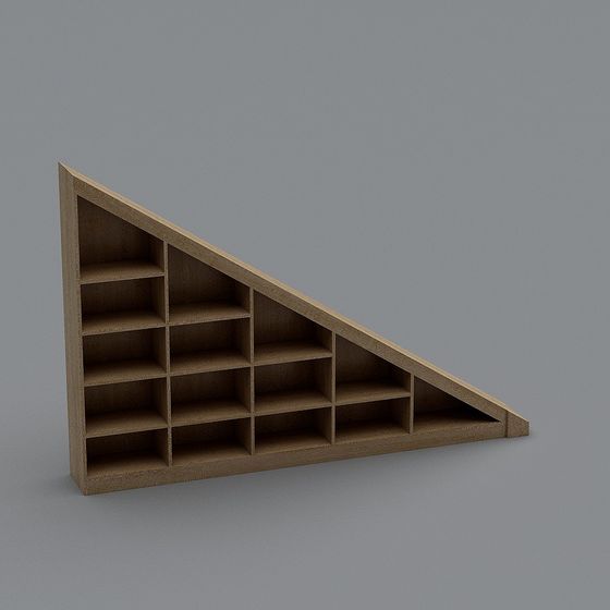 Open Triangle Cabinet - Minimalist Design