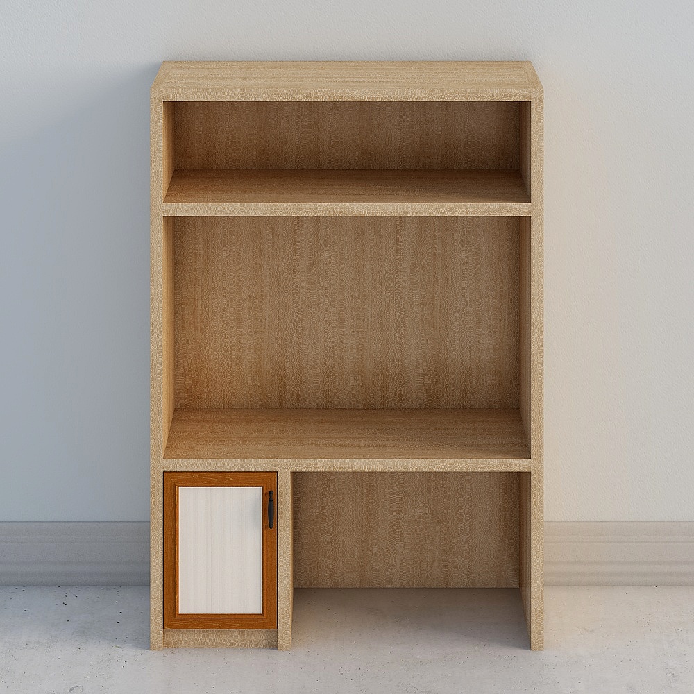 A bookcase in a cloakroom