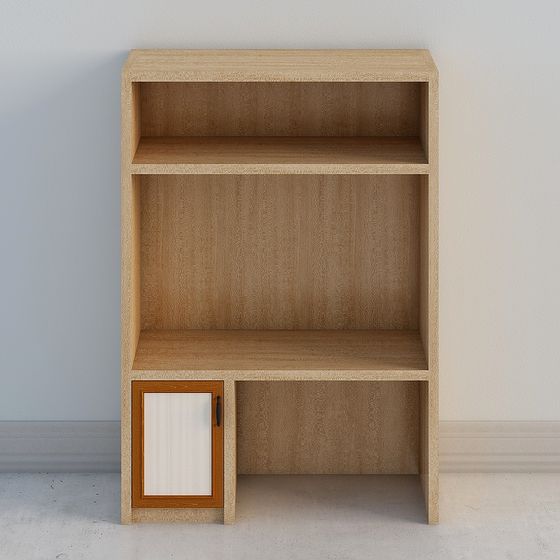 Urban Minimalist Bookshelf 3D model