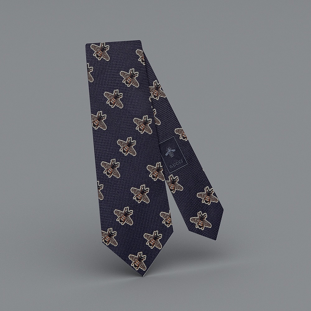 Elegant Bee-Inspired Tie 3D Model