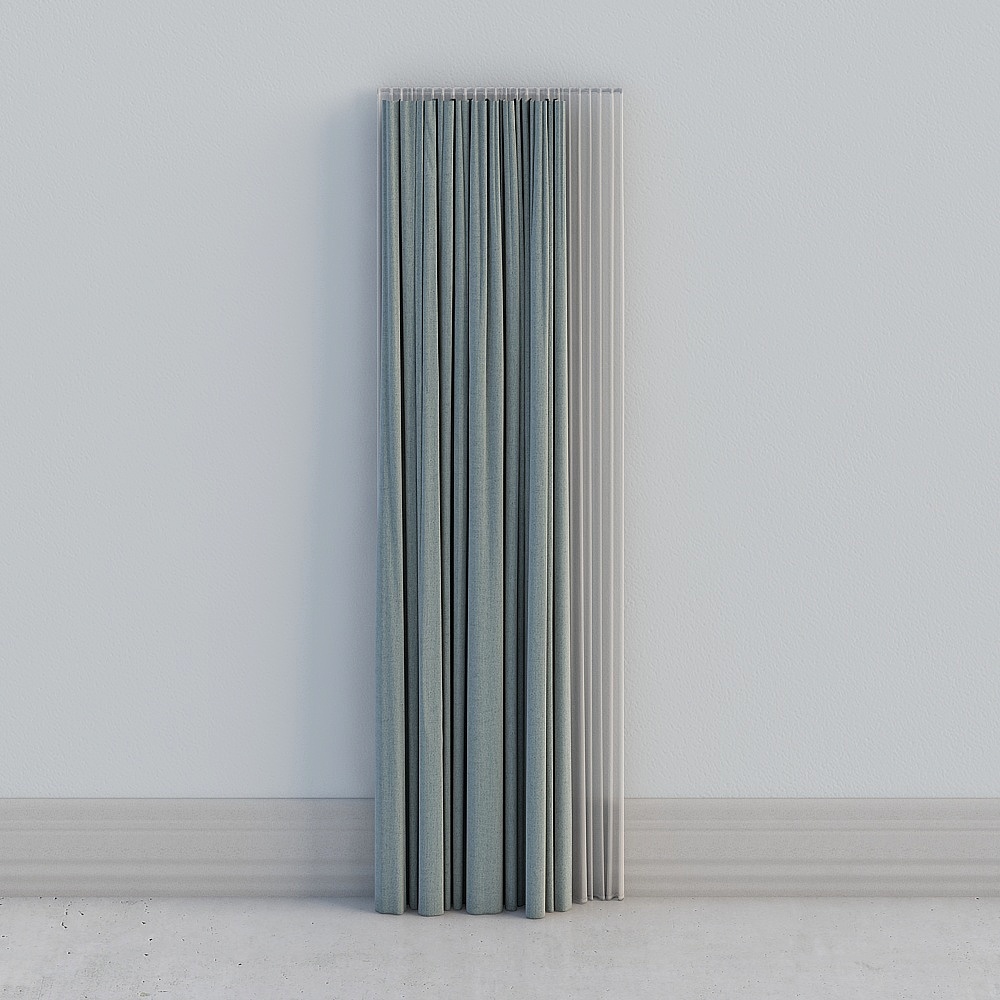 Striped Screen 3D model for Modern Aesthetics