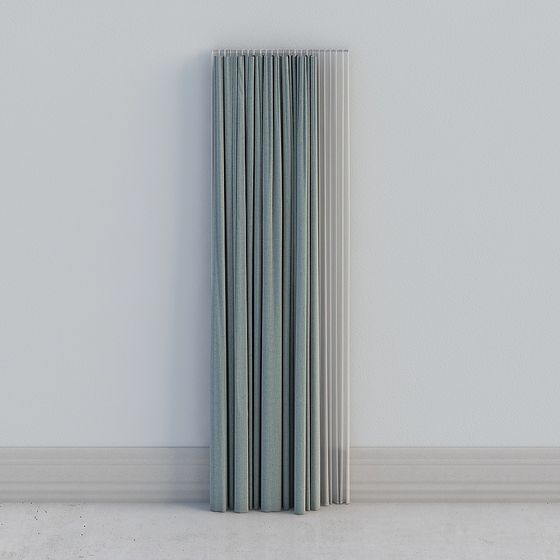 Stylish Striped Screen 3D model for Artistic Spaces