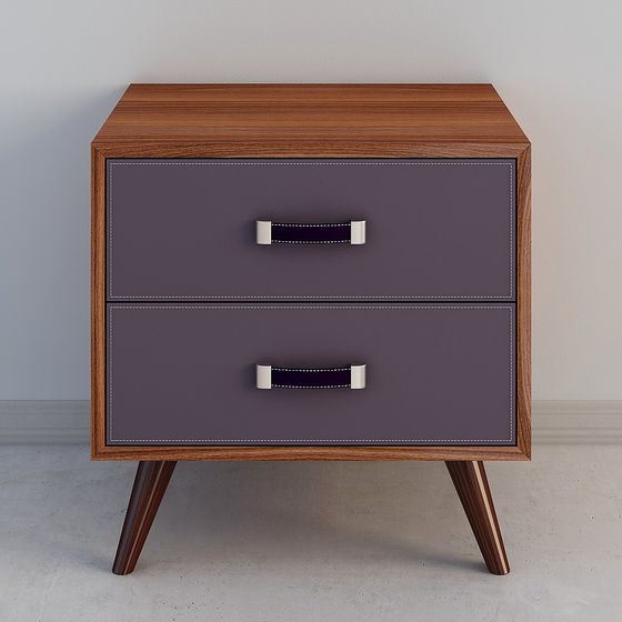 Stylish Vintage Nightstand 3D model for Modern Spaces