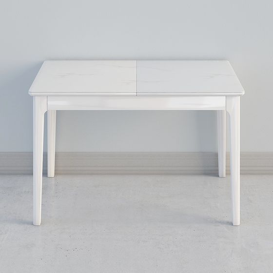 Stylish Extendable Dining Table 3D model