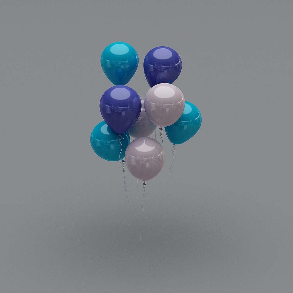Celebration Balloons 3D model