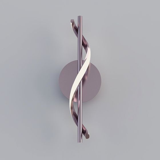 Spiral Light 3D Model - Low Poly High Detail