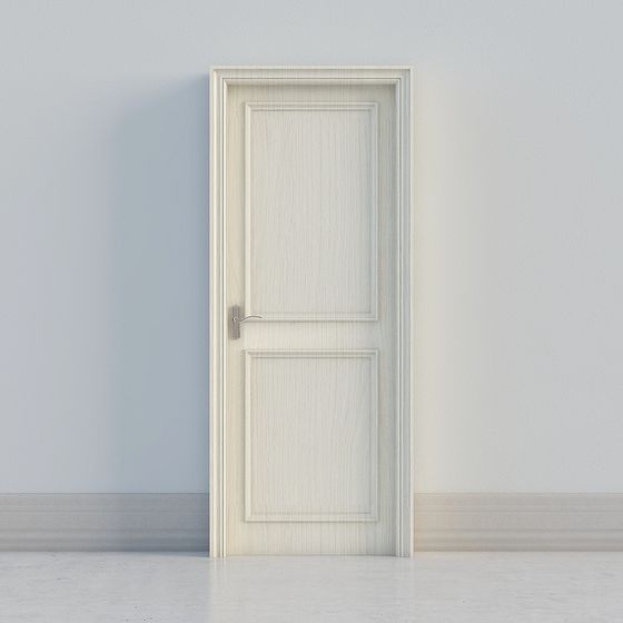 Elegant Low-Polygon Door 3D model