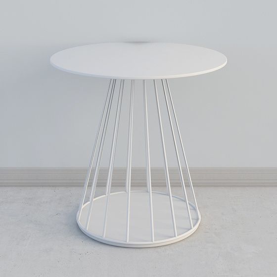 Lattice Side Table 3D model for Modern Interiors