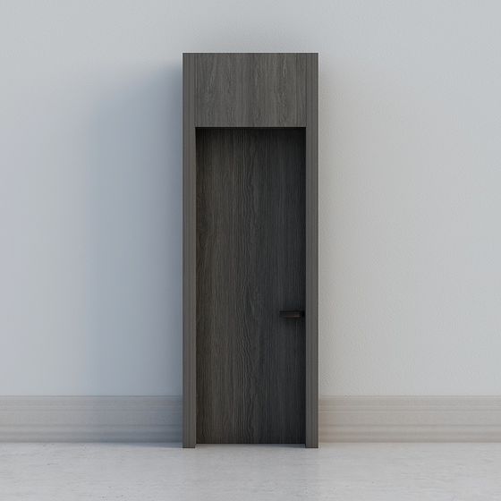 Minimalist Low-Poly 3D Model Door