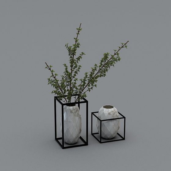 Geometric Vase 3D model - Elegant Design