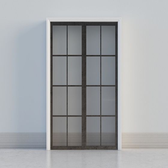 Modern Glass Door 3D model