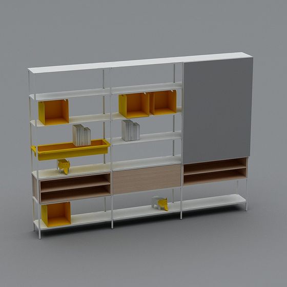 Urban Bookshelf 3D model