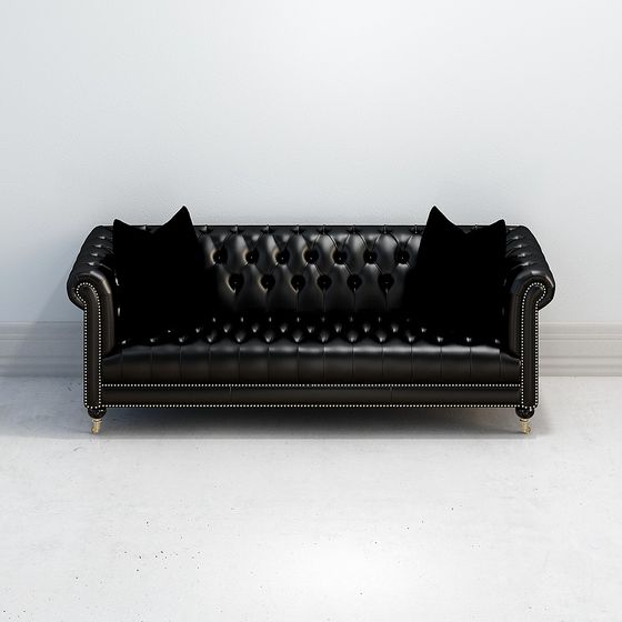 Classic English Style Sofa 3D model