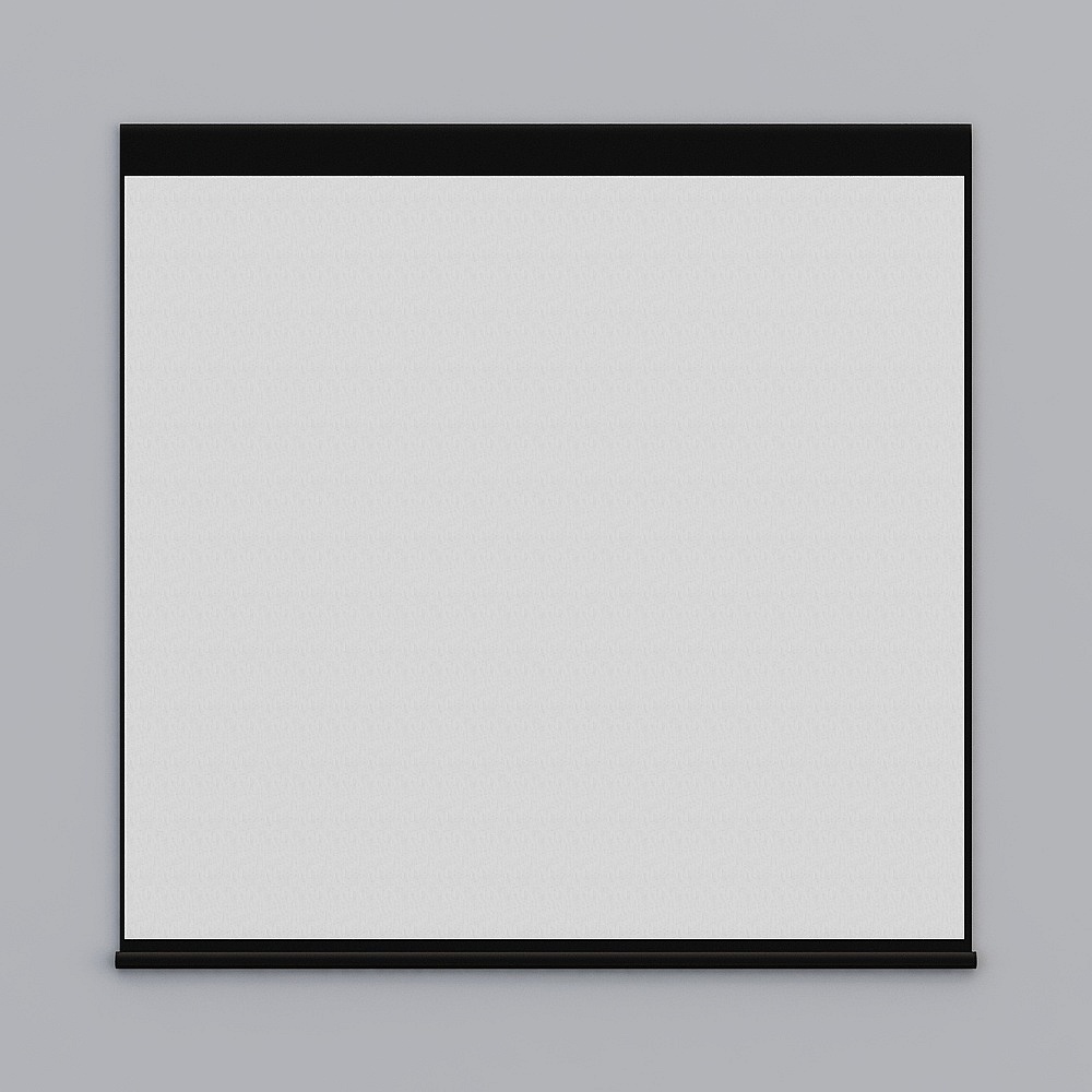 Elegant Minimalist Stretch Projection Screen 3D model