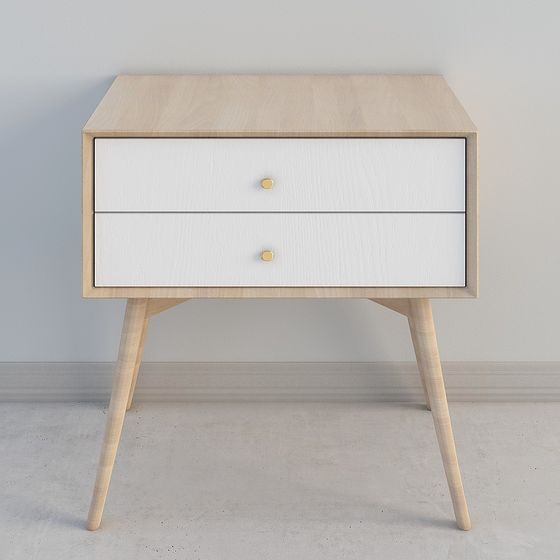 Mid-Century Modern Nightstand 3D model