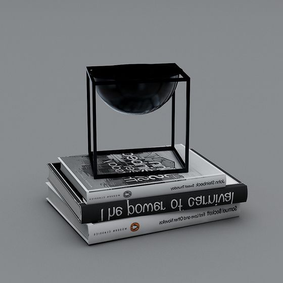 Floating Bookshelf 3D model