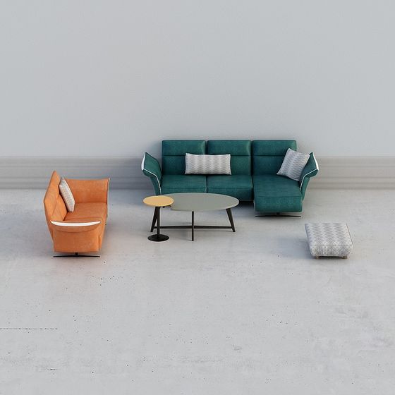 Modern Minimalist 3D Furniture Set