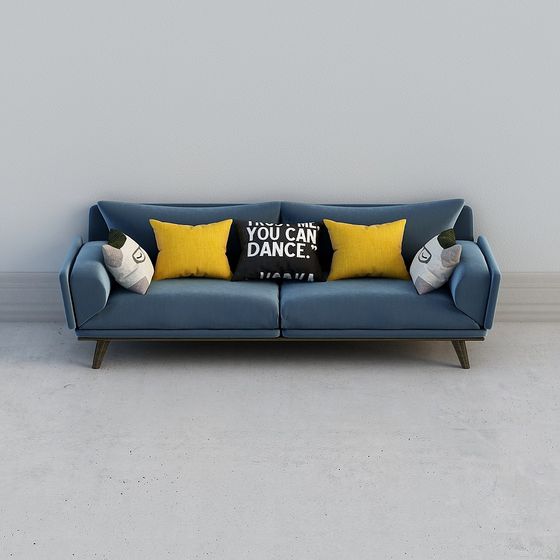 Contemporary Low-Poly Sofa 3D model