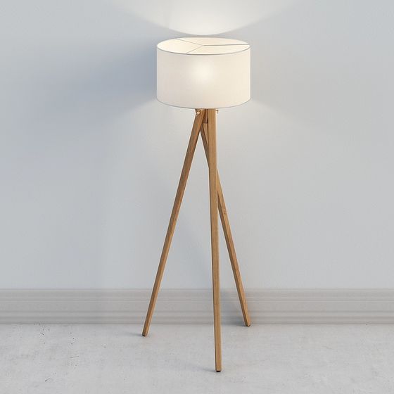 Stylish Low-Poly Table Lamp 3D model