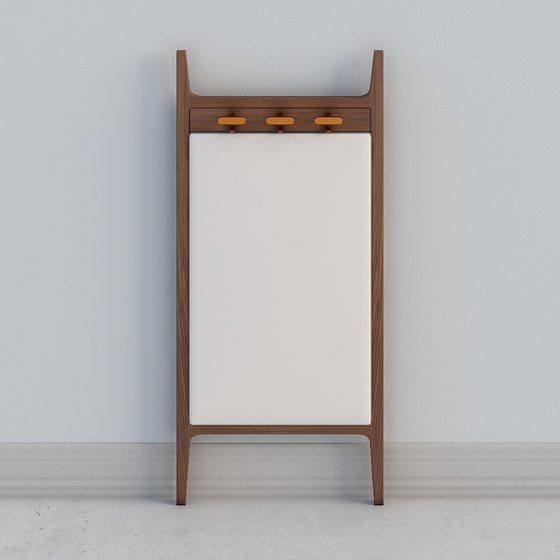 Mid-Century Coat Rack 3D model