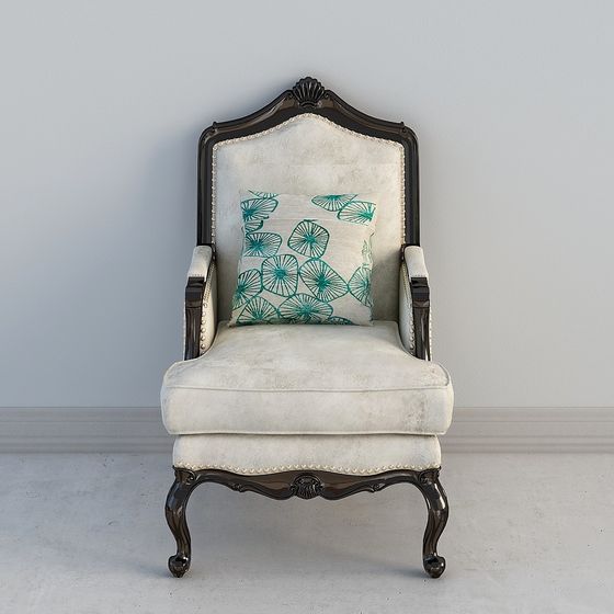Vintage Luxury Armchair 3D model