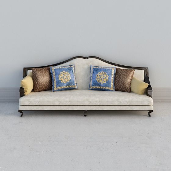 Royal Comfort Sofa 3D model for Creative Spaces