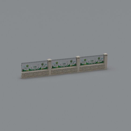 Garden Fence 3D model
