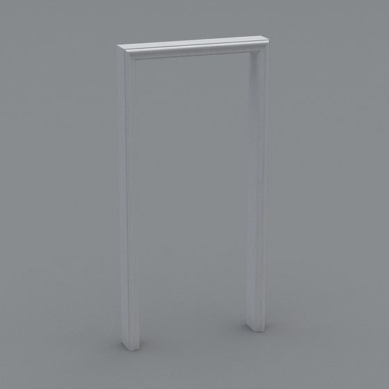 Simple and Refined Low-Poly Classic Door Frame 3D model
