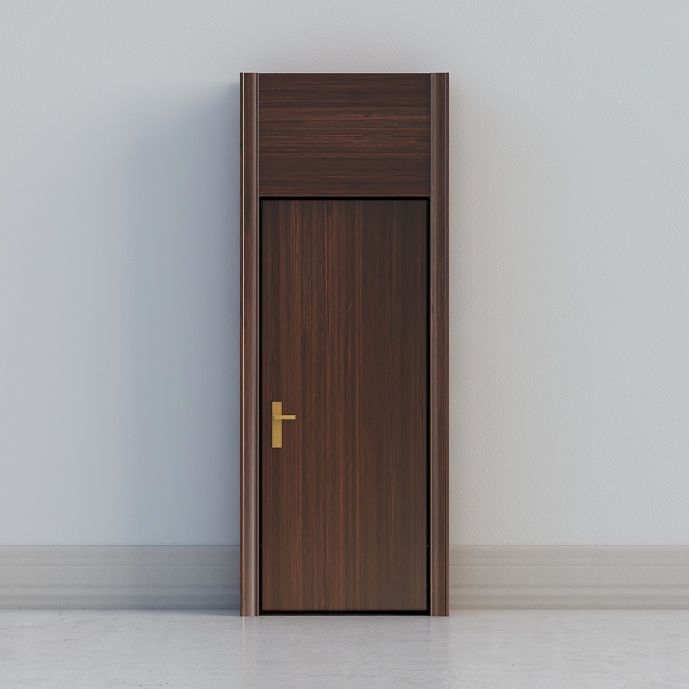 modern dark brown high door