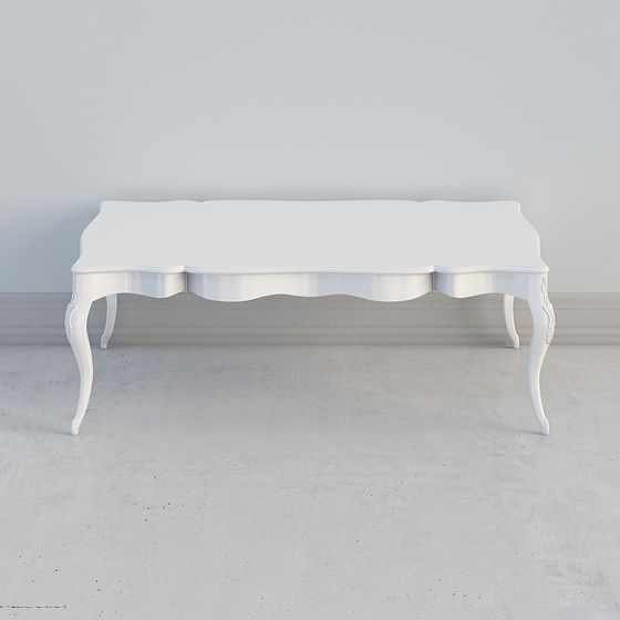 Stylish Luna Console Table 3D model for Creative Spaces