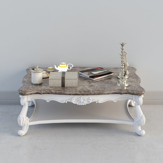 Elegant Marble Coffee Table 3D model