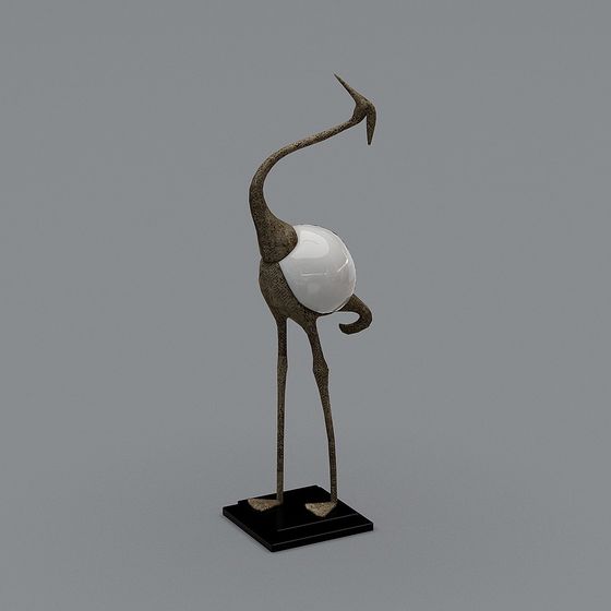 Stylish Black Jewelry Display 3D Model