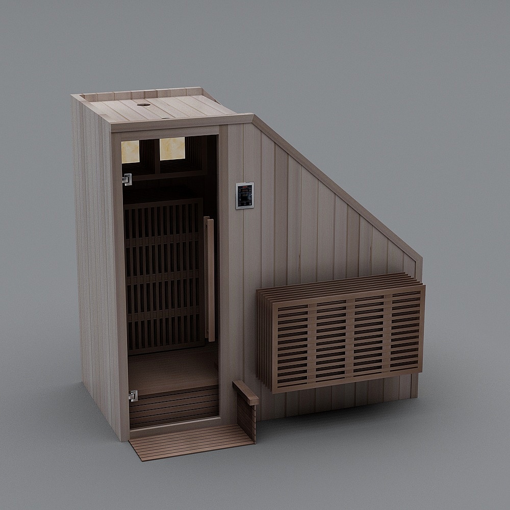 Cozy Sauna 3D model for Relaxation Spaces