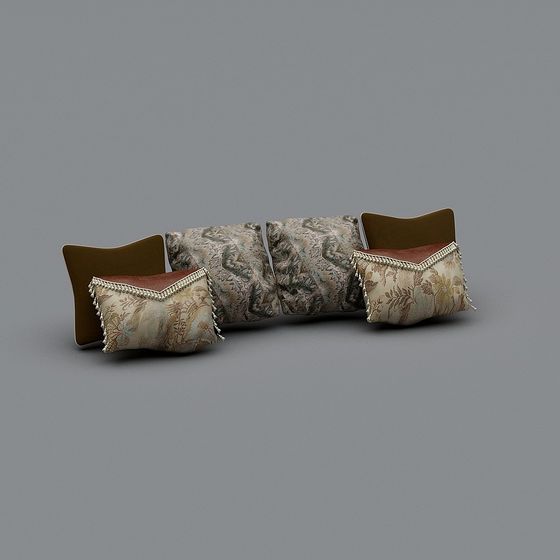 Vintage Sofa Cushion 3D model for Creative Spaces