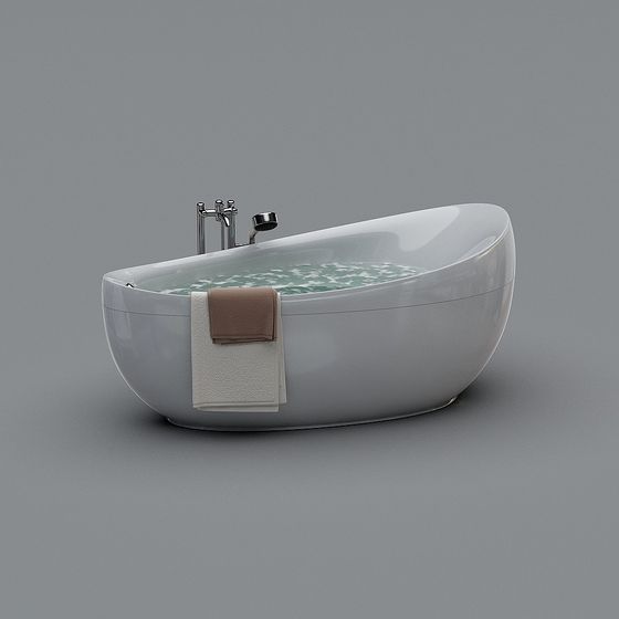 Elegant Modern Bath Tub 3D model