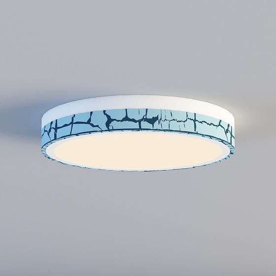 Celestial Low Poly Ceiling Light 3D model