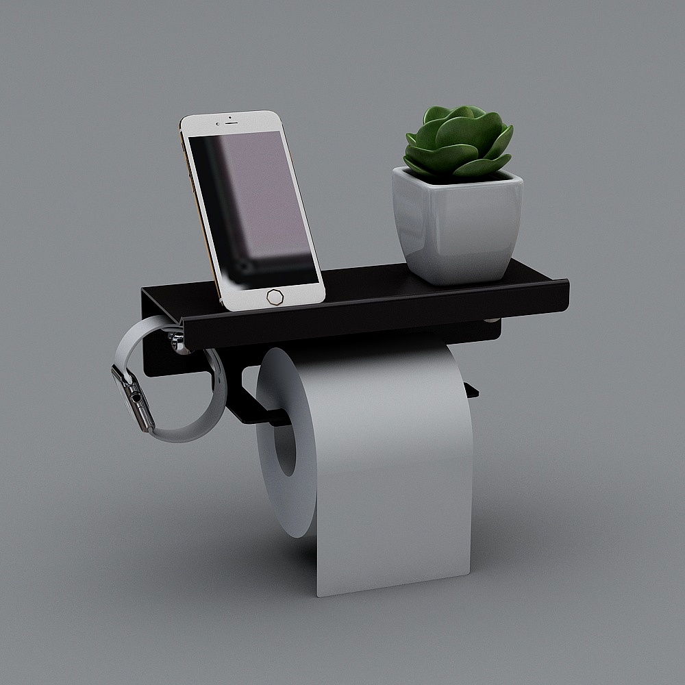 Modern Multi-functional Bathroom Storage Rack 3D model