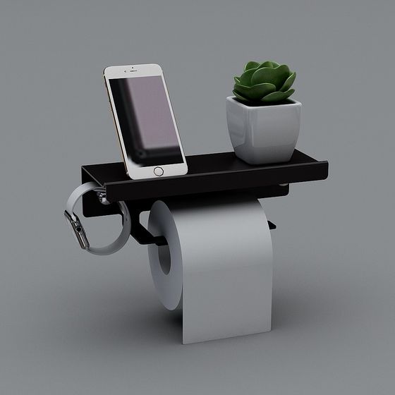 Modern Multi-functional Bathroom Storage Rack 3D model