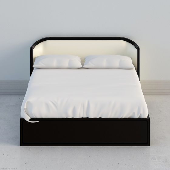 Modern Minimalist Bed Frame 3D model