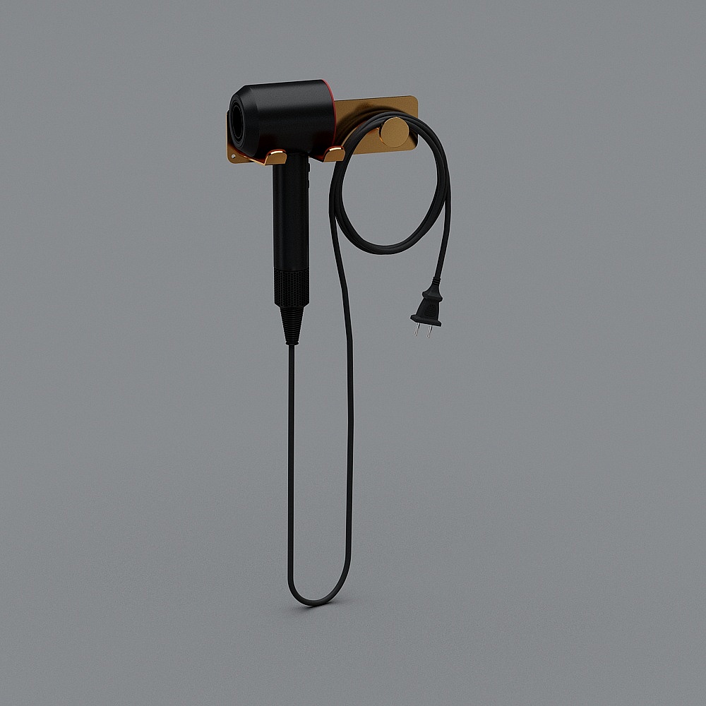 Elegant Hair Dryer Stand 3D model