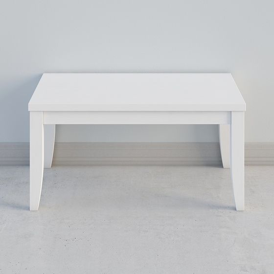 Minimalist White Table 3D model