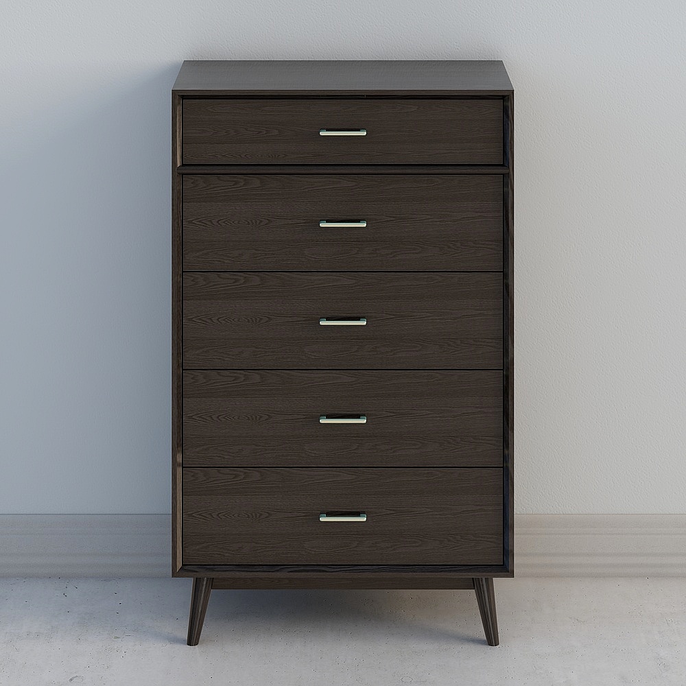 Mid-Century Modern Dresser 3D model