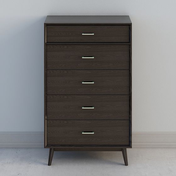 Mid-Century Modern Dresser 3D model